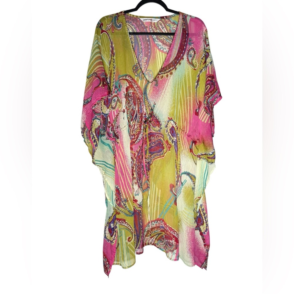 Avenue Swim Paisley Cover Up Womens size 26 / 28 Summer Beach Paisley Multi